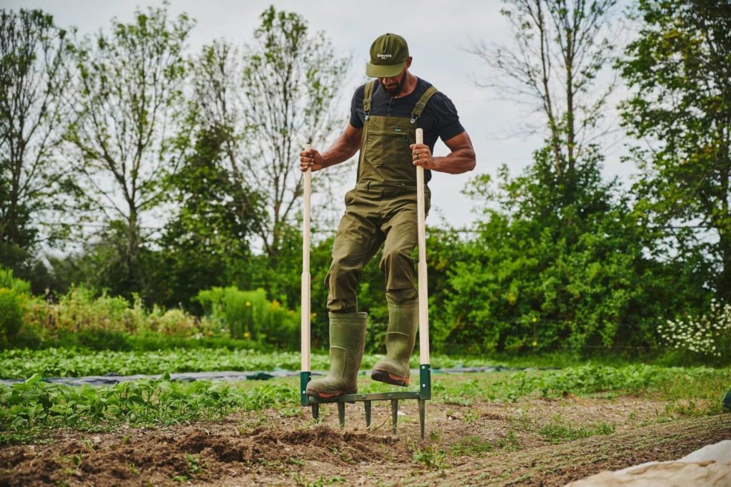 Outil agricole la Grelinette